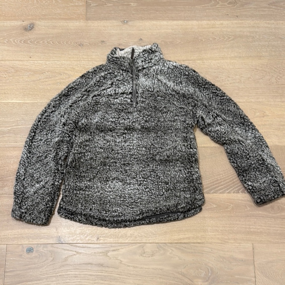 Cozy Gray Fleece Pullover